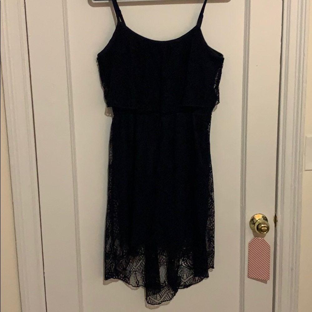 Navy Lace High aloe dress